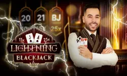 Mesa de Lightning Blackjack ao vivo