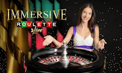 Mesa de roleta imersiva ao vivo